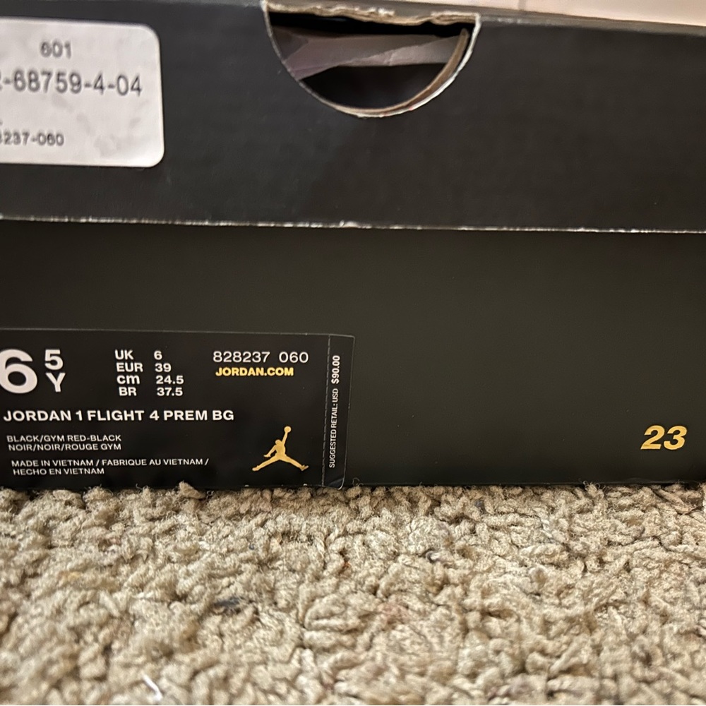 Jordan 1 Flight 4 Prem BG, size 6.5